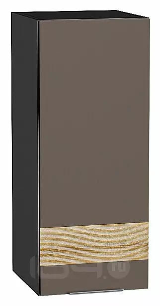Шкаф верхний с 1-ой дверцей Терра DL Смоки Софт Graphite 716*300*318