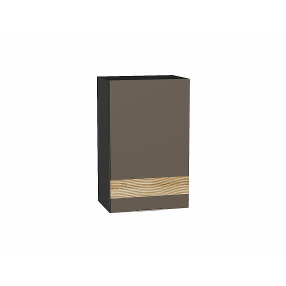 Шкаф верхний с 1-ой дверцей Терра DL Смоки Софт Graphite 716*450*318