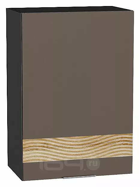 Шкаф верхний с 1-ой дверцей Терра DL Смоки Софт Graphite 716*500*318