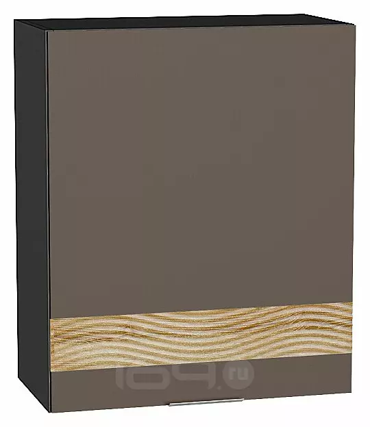 Шкаф верхний с 1-ой дверцей Терра DL Смоки Софт Graphite 716*600*318