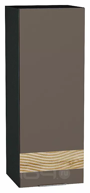 Шкаф верхний с 1-ой дверцей Терра DL Смоки Софт Graphite 920*350*318