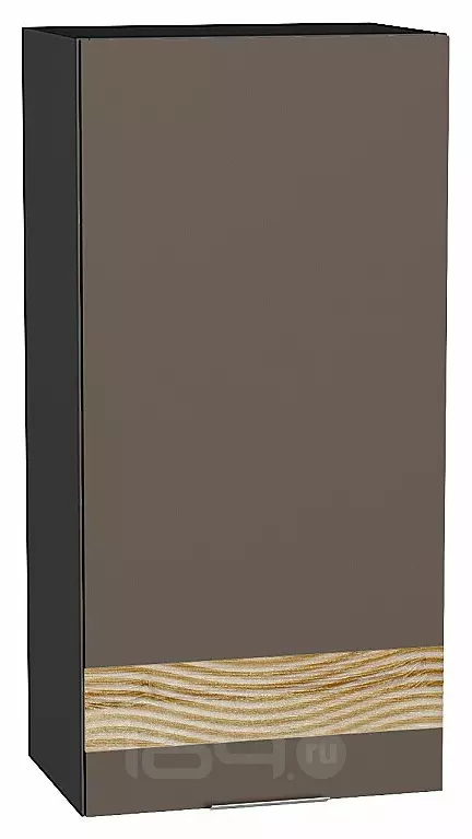 Шкаф верхний с 1-ой дверцей Терра DL Смоки Софт Graphite 920*450*318