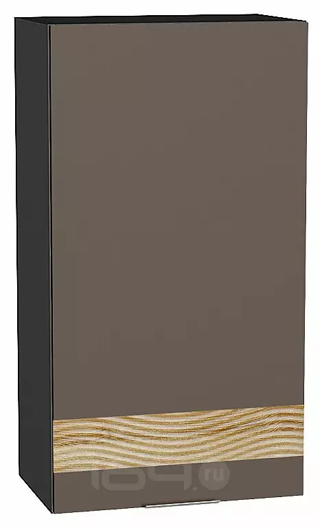 Шкаф верхний с 1-ой дверцей Терра DL Смоки Софт Graphite 920*500*318