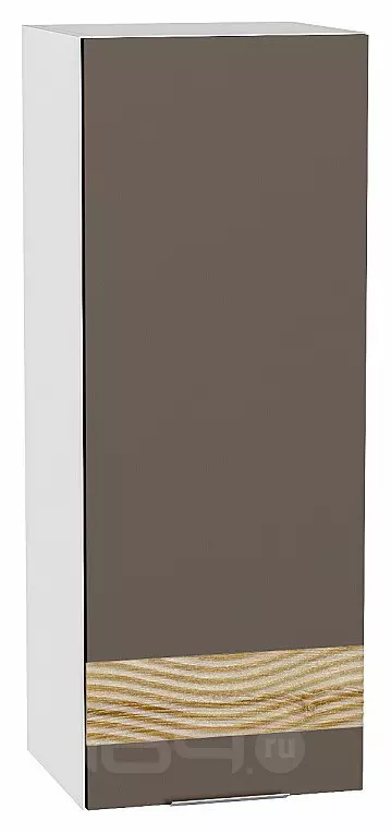 Шкаф верхний с 1-ой дверцей Терра DR Смоки Софт Белый 920*350*318