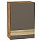 Шкаф верхний с 1-ой дверцей Терра DR Смоки Софт Дуб Вотан 716*500*318