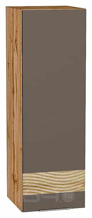 Шкаф верхний с 1-ой дверцей Терра DR Смоки Софт Дуб Вотан 920*300*318