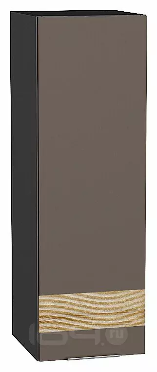 Шкаф верхний с 1-ой дверцей Терра DR Смоки Софт Graphite 920*300*318