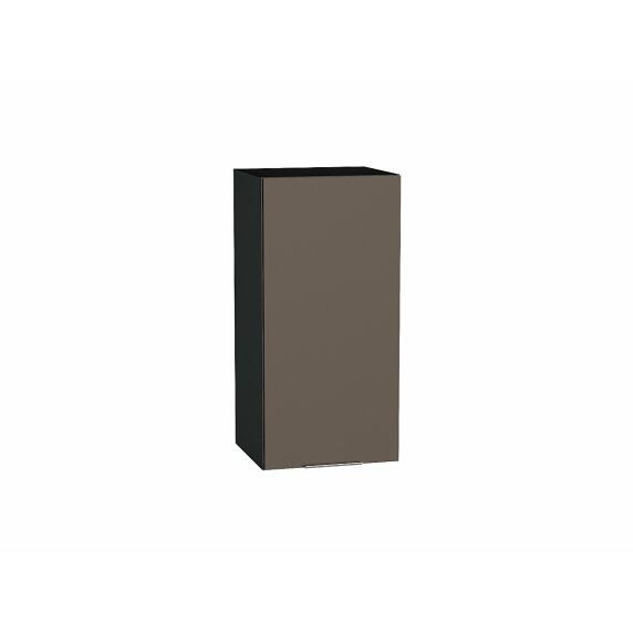 Шкаф верхний с 1-ой дверцей Терра Смоки Софт Graphite 716*350*318
