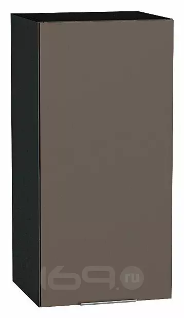 Шкаф верхний с 1-ой дверцей Терра Смоки Софт Graphite 716*350*318