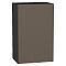 Шкаф верхний с 1-ой дверцей Терра Смоки Софт Graphite 716*450*318