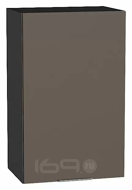 Шкаф верхний с 1-ой дверцей Терра Смоки Софт Graphite 716*450*318