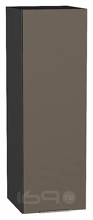 Шкаф верхний с 1-ой дверцей Терра Смоки Софт Graphite 920*300*318