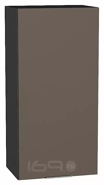 Шкаф верхний с 1-ой дверцей Терра Смоки Софт Graphite 920*450*318