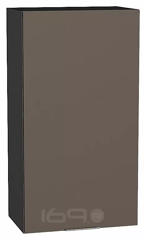 Шкаф верхний с 1-ой дверцей Терра Смоки Софт Graphite 920*500*318