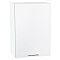 Шкаф верхний с 1-ой дверцей Валерия-М Белый глянец Белый 716*500*318