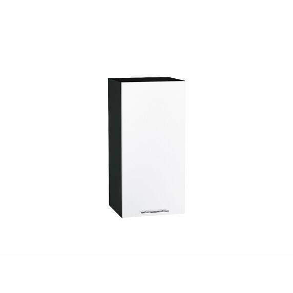 Шкаф верхний с 1-ой дверцей Валерия-М Белый глянец Graphite 716*350*318