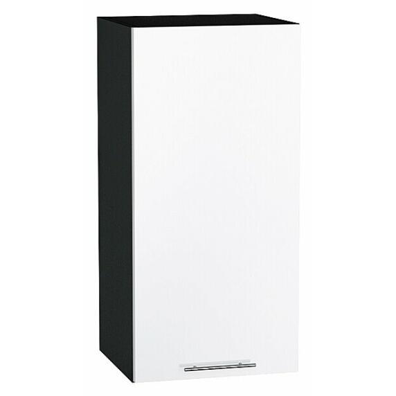 Шкаф верхний с 1-ой дверцей Валерия-М Белый глянец Graphite 716*350*318