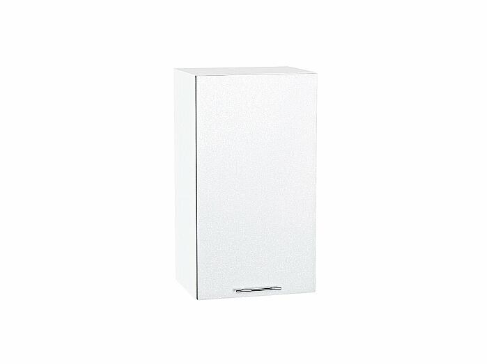 Шкаф верхний с 1-ой дверцей Валерия-М Белый металлик Белый 716*400*318