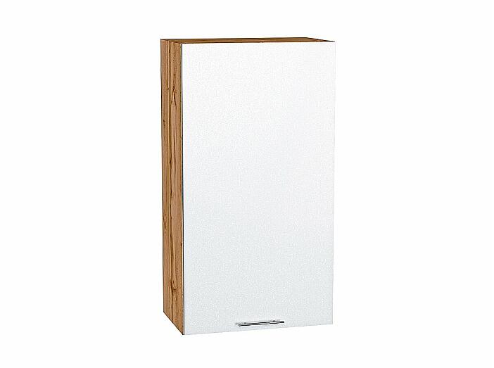 Шкаф верхний с 1-ой дверцей Валерия-М Белый металлик Дуб Вотан 920*500*318