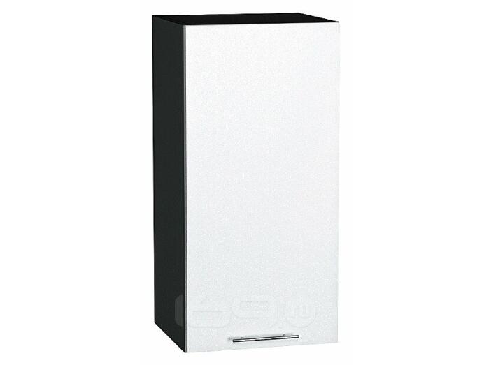 Шкаф верхний с 1-ой дверцей Валерия-М Белый металлик Graphite 716*350*318