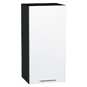 Шкаф верхний с 1-ой дверцей Валерия-М Белый металлик Graphite 716*350*318