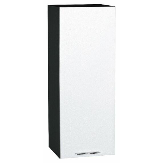 Шкаф верхний с 1-ой дверцей Валерия-М Белый металлик Graphite 920*350*318