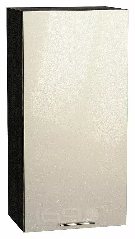 Шкаф верхний с 1-ой дверцей Валерия-М Бежевый металлик Graphite 920*450*318