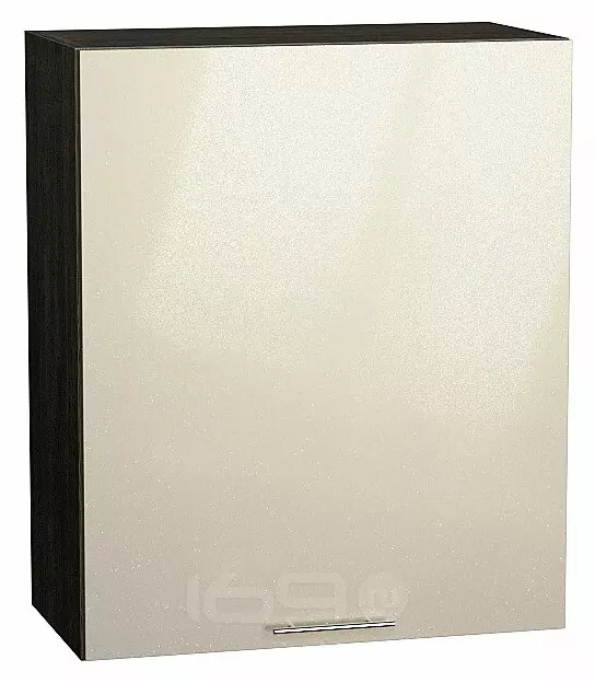 Шкаф верхний с 1-ой дверцей Валерия-М Бежевый металлик Graphite 716*600*318