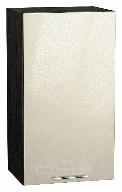 Шкаф верхний с 1-ой дверцей Валерия-М Бежевый металлик Graphite 716*400*318