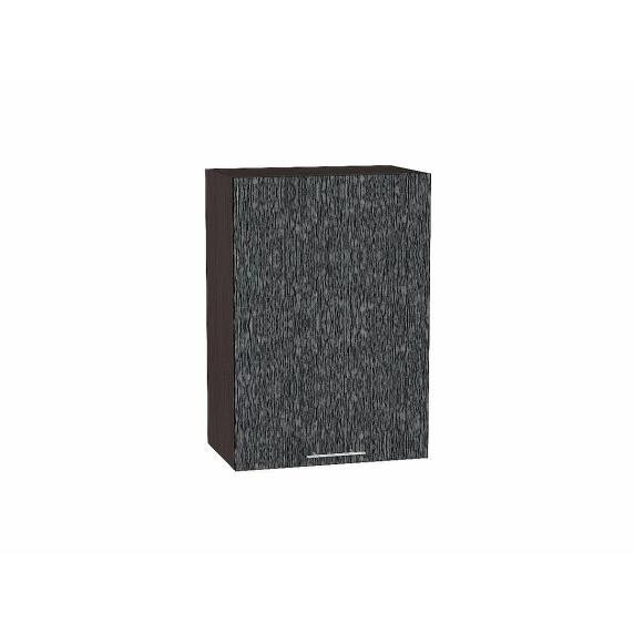 Шкаф верхний с 1-ой дверцей Валерия-М Черный металлик дождь Graphite 920*500*318