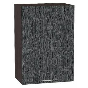 Шкаф верхний с 1-ой дверцей Валерия-М Черный металлик дождь Graphite 920*500*318