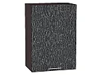 Шкаф верхний с 1-ой дверцей Валерия-М Черный металлик дождь Graphite 920*500*318
