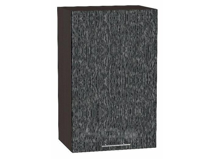 Шкаф верхний с 1-ой дверцей Валерия-М Черный металлик дождь Graphite 920*450*318