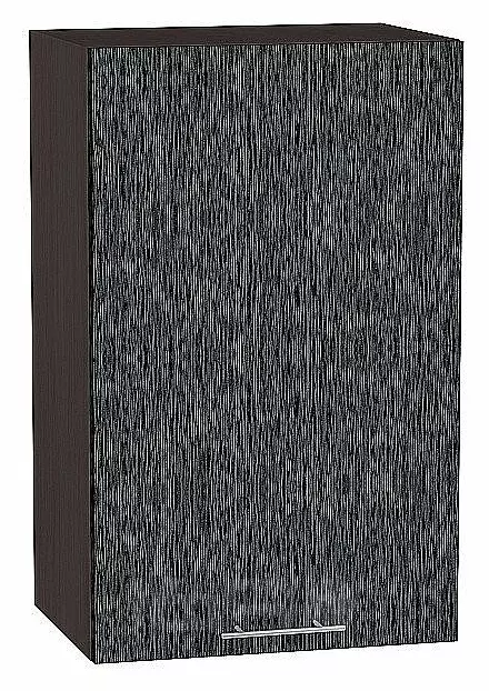Шкаф верхний с 1-ой дверцей Валерия-М Черный металлик дождь Graphite 920*450*318
