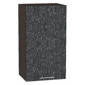 Шкаф верхний с 1-ой дверцей Валерия-М Черный металлик дождь Graphite 920*400*318
