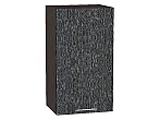 Шкаф верхний с 1-ой дверцей Валерия-М Черный металлик дождь Graphite 920*400*318