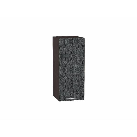 Шкаф верхний с 1-ой дверцей Валерия-М Черный металлик дождь Graphite 920*300*318