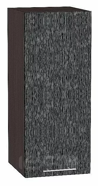 Шкаф верхний с 1-ой дверцей Валерия-М Черный металлик дождь Graphite 920*300*318