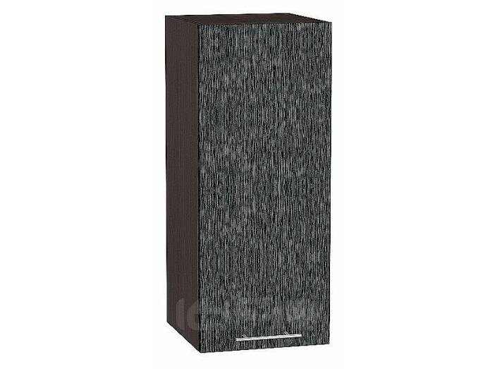 Шкаф верхний с 1-ой дверцей Валерия-М Черный металлик дождь Graphite 716*300*318