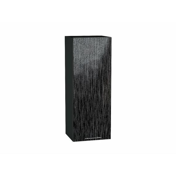 Шкаф верхний с 1-ой дверцей Валерия-М Черный металлик дождь Graphite 920*350*318