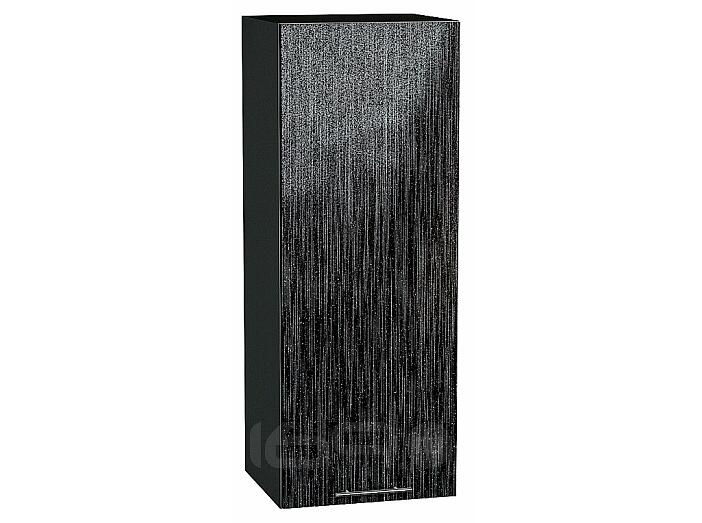 Шкаф верхний с 1-ой дверцей Валерия-М Черный металлик дождь Graphite 920*350*318
