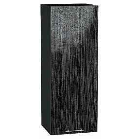 Шкаф верхний с 1-ой дверцей Валерия-М Черный металлик дождь Graphite 920*350*318