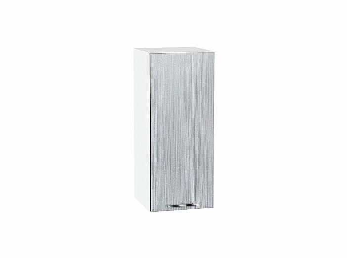 Шкаф верхний с 1-ой дверцей Валерия-М Серый металлик дождь светлый Белый 716*300*318