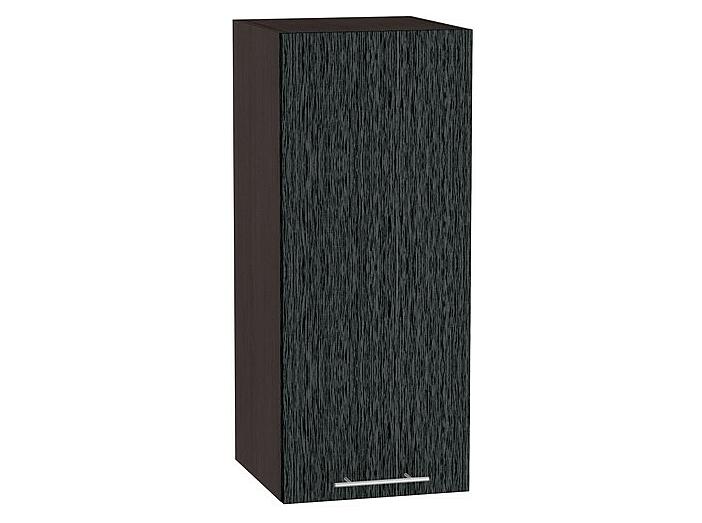Шкаф верхний с 1-ой дверцей Валерия-М В 300 Черный металлик дождь-Венге