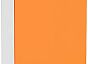 Шкаф верхний с 1-ой дверцей Валерия-М В 409 Оранжевый глянец-Белый