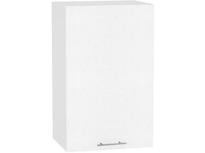 Шкаф верхний с 1-ой дверцей Валерия-М В 450 Белый металлик-Белый