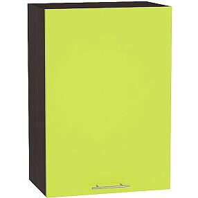Шкаф верхний с 1-ой дверцей Валерия-М В 609 Лайм глянец-Венге