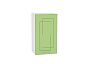 Шкаф верхний с 1-ой дверцей Вега В 400 Салатовый металлик-Белый