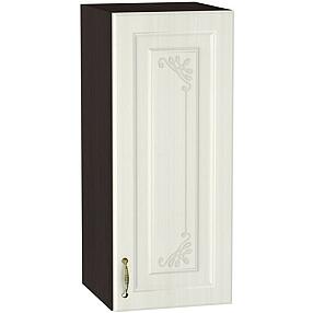 Шкаф верхний с 1-ой дверцей Виктория В 300 Белый сандал-Венге