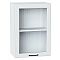 Шкаф верхний с 1-ой остекленной дверцей Барселона Белый Белый 716*500*324